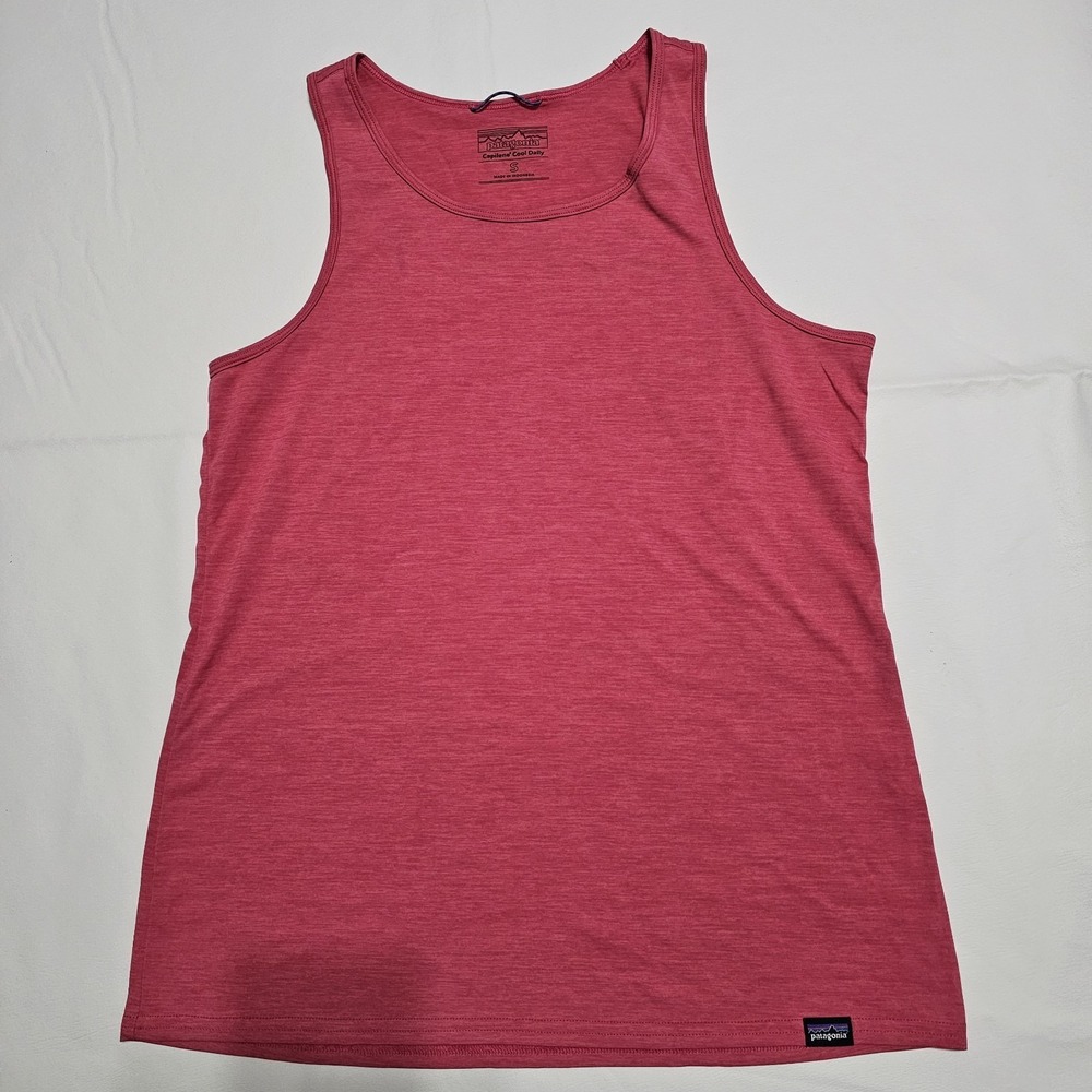 Patagonia Capilene Cool Daily Tank Top Womens Small Pink Sleeveless Shirt